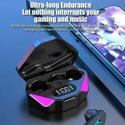 TWS Earphones 5.3 Bluetooth Wireless Gamer Headphones 65Ms Low Latency Earbuds Fone Headset Gamer with Phones