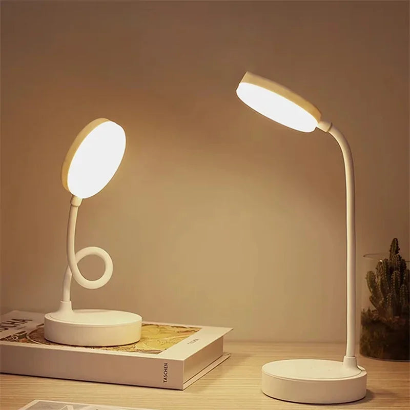 Portable LED Desk Lamp Eye Protection 3 Modes Dimming for Bedroom Bedside USB Touch Charge College Student Book Readin Lamp2024