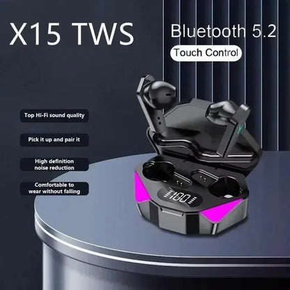 TWS Earphones 5.3 Bluetooth Wireless Gamer Headphones 65Ms Low Latency Earbuds Fone Headset Gamer with Phones